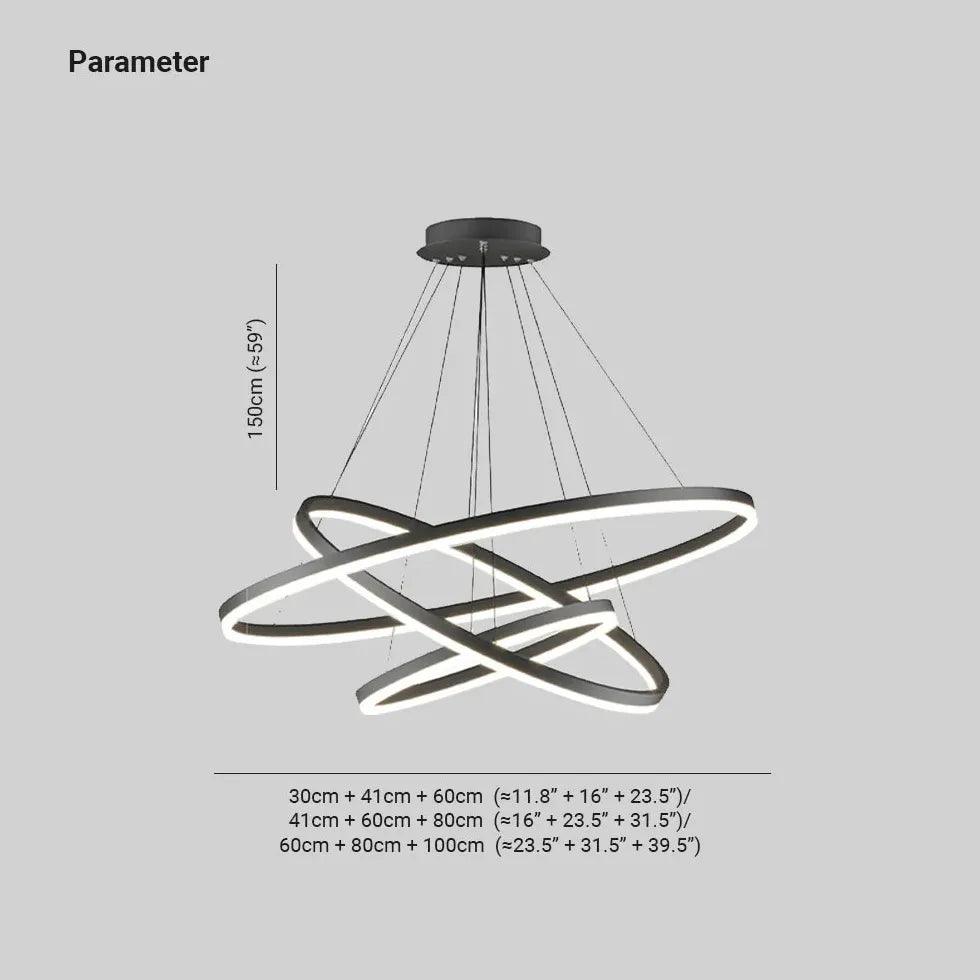 Modern Ring LED Pendant Light Fixture for Living Room | boxzora