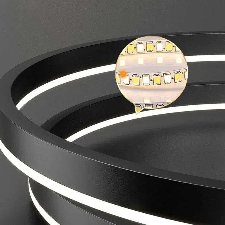 Suspension LED moderne en anneau pour salon | boxzora