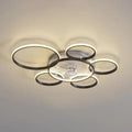 Moderne guldkroneloftlampe med ventilator | boxzora