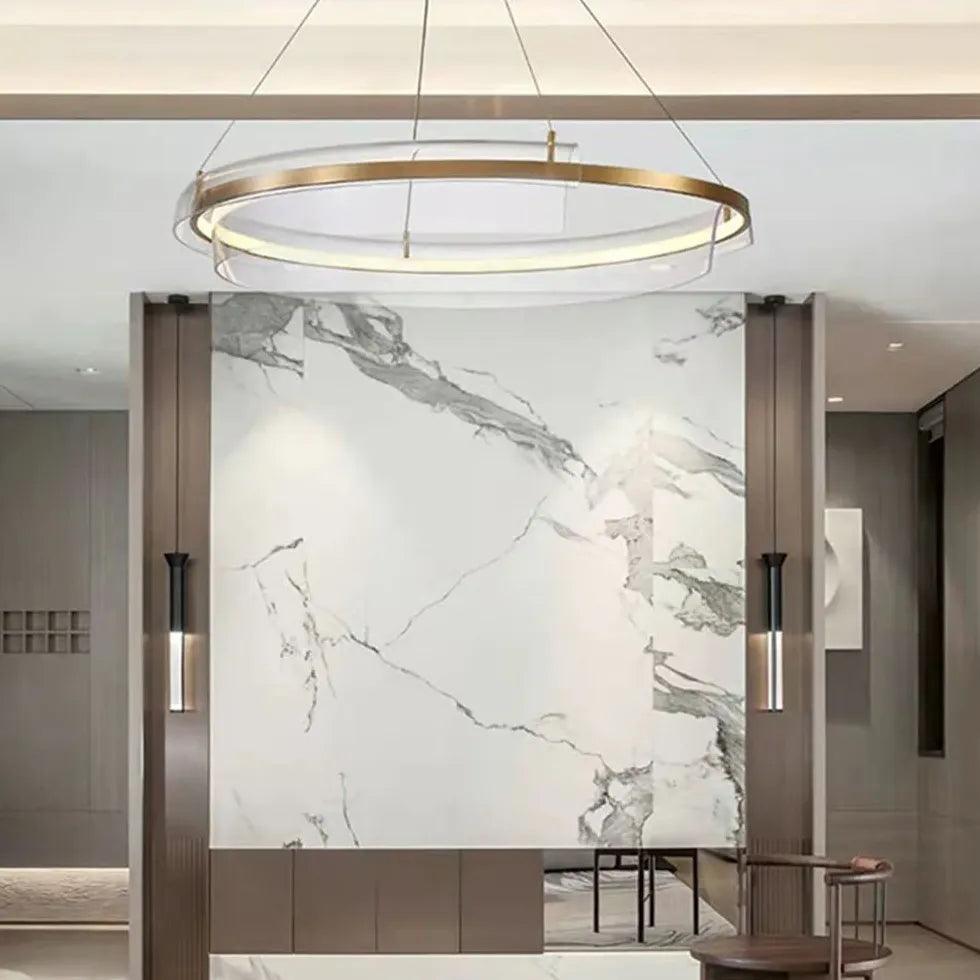 Ronde moderne metalen hanglamp voor de woonkamer | boxzora