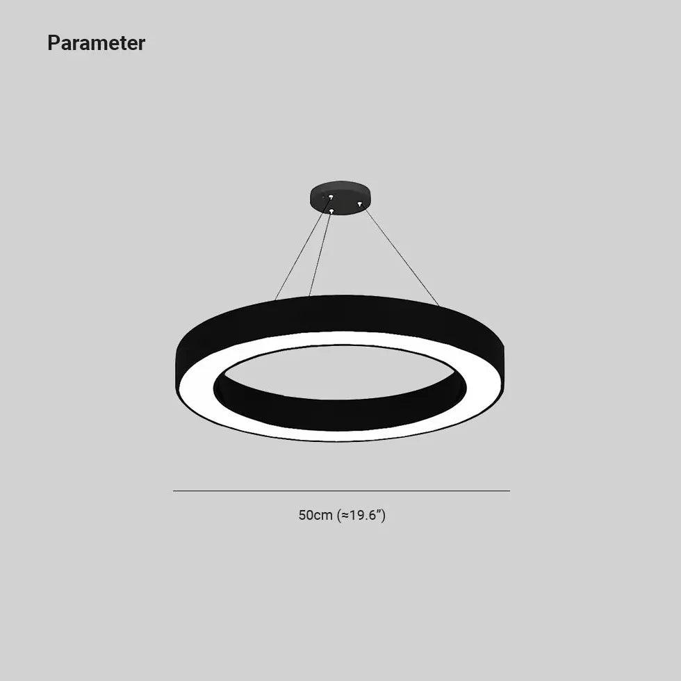 Iluminação LED suspensa de estilo industrial redondo | boxzora