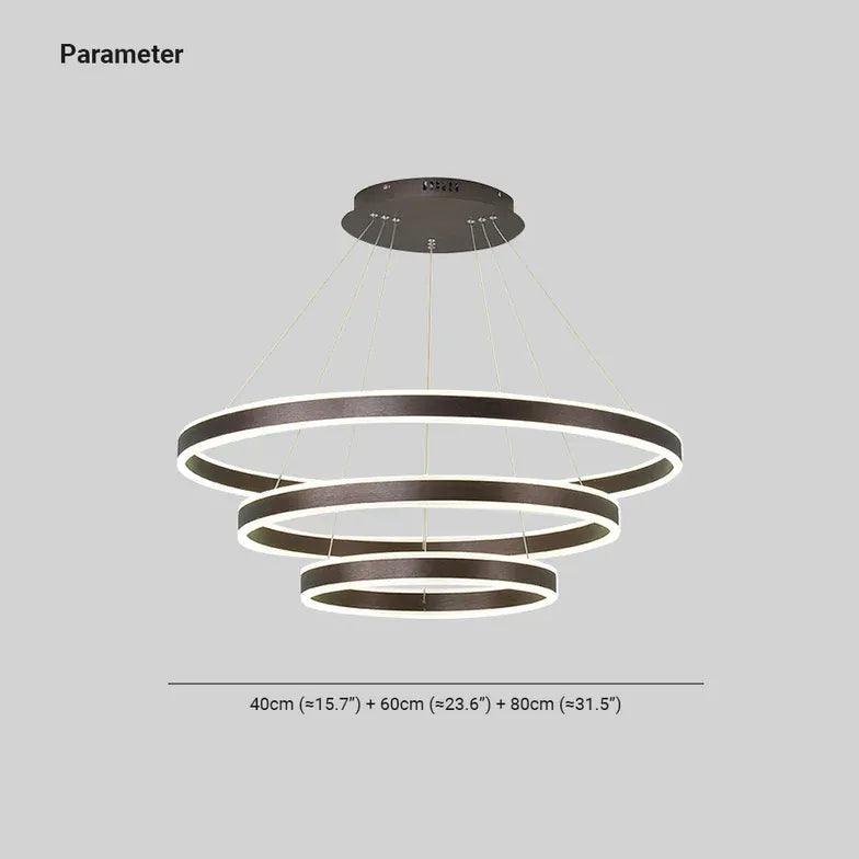 Lámpara colgante LED circular minimalista para sala de estar | boxzora