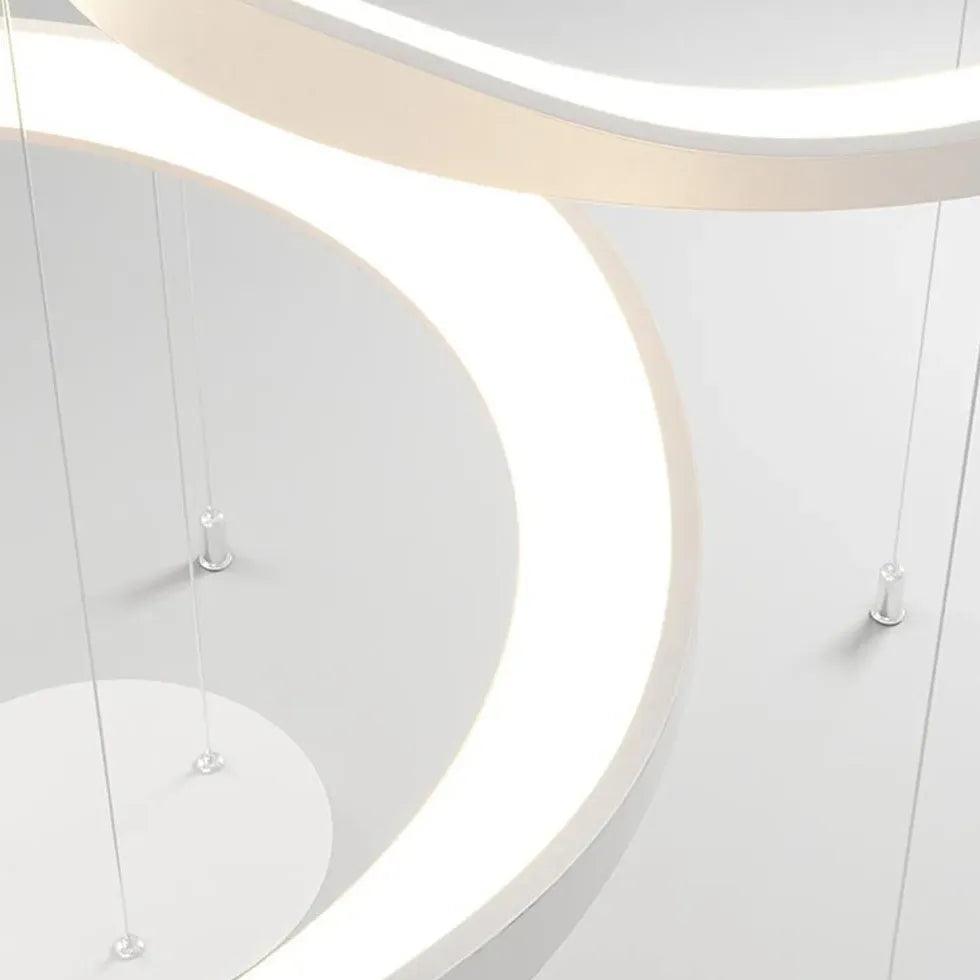 Minimalistyczne okrągłe artystyczne lampy wiszące do jadalni | boxzora