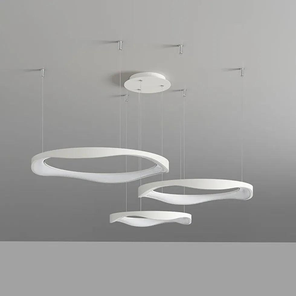 Minimalistyczne okrągłe artystyczne lampy wiszące do jadalni | boxzora