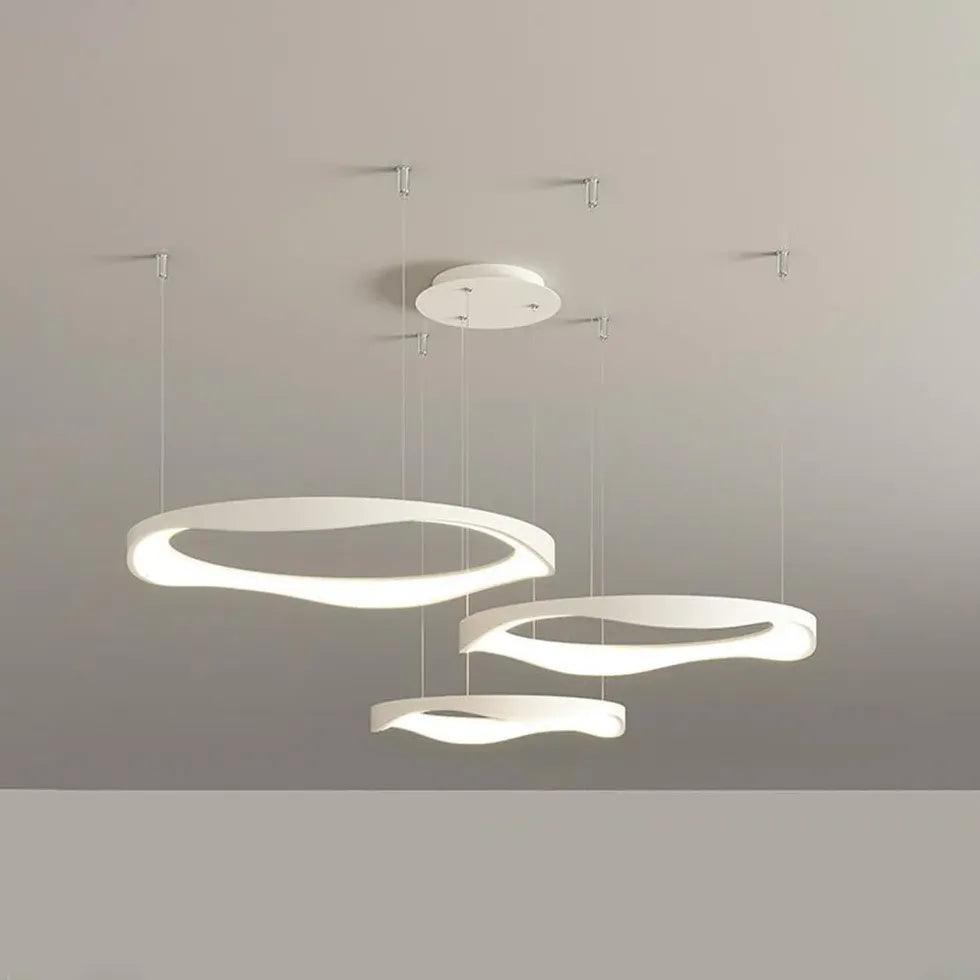 Minimalistyczne okrągłe artystyczne lampy wiszące do jadalni | boxzora