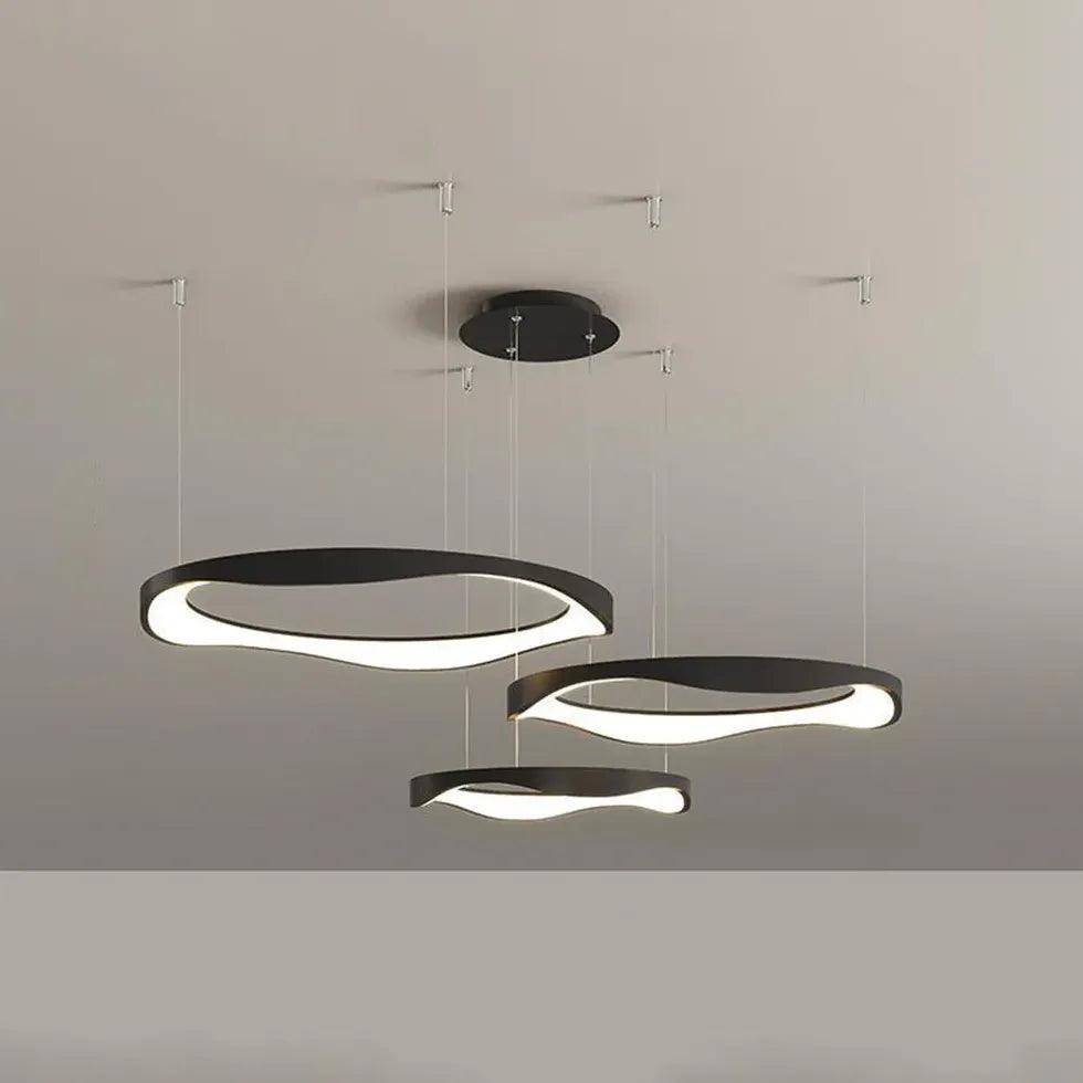 Minimalistyczne okrągłe artystyczne lampy wiszące do jadalni | boxzora