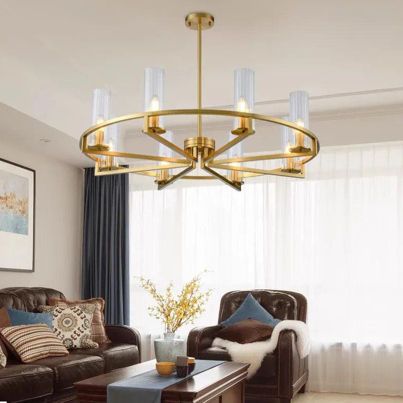 Candelabru luxos modern din cupru masiv, auriu | boxzora