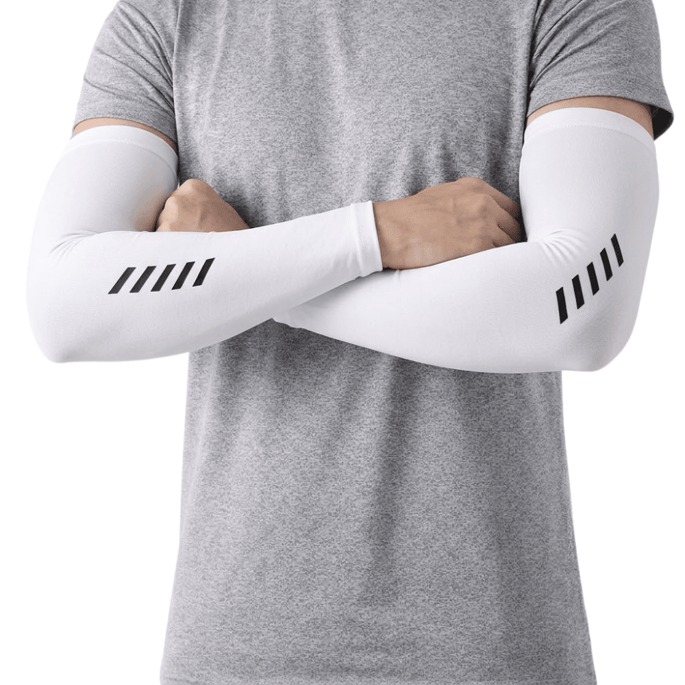 Lätta, ventilerande ärmskydd — flexibel passform utan tryck