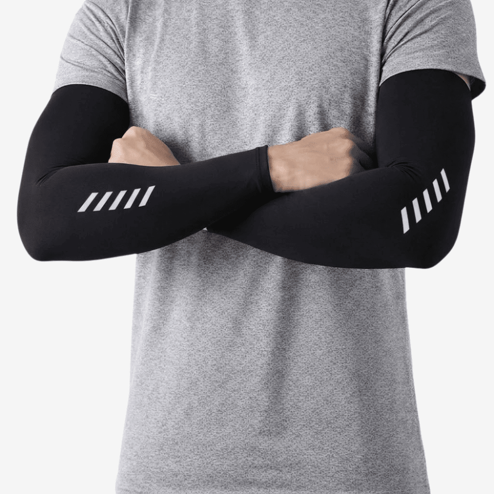 Lätta, ventilerande ärmskydd — flexibel passform utan tryck