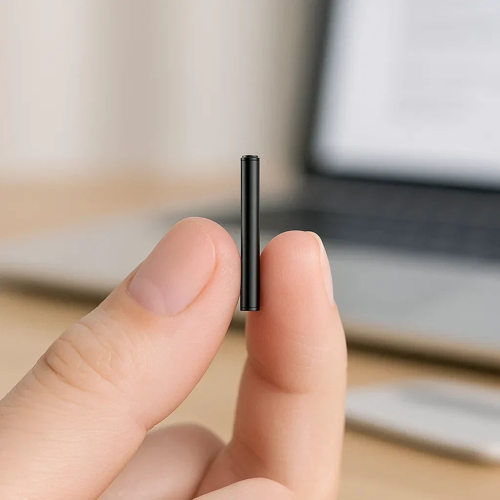 Mini enregistreur vocal — design ultra-fin et portable, capture audio à pression unique, démarrage automatique par activation vocale