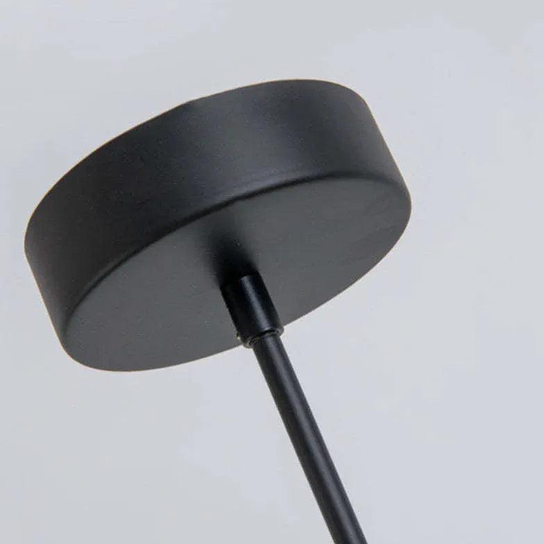 Lámpara colgante moderna negra LED curvada | boxzora