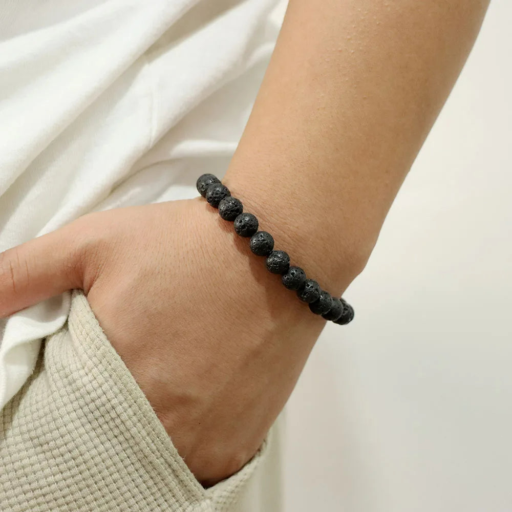 Aria-armbånd med naturlige krystaller til energihealing