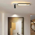 Moderne planloftlampe med spot til stue, justerbar vinkel | boxzora