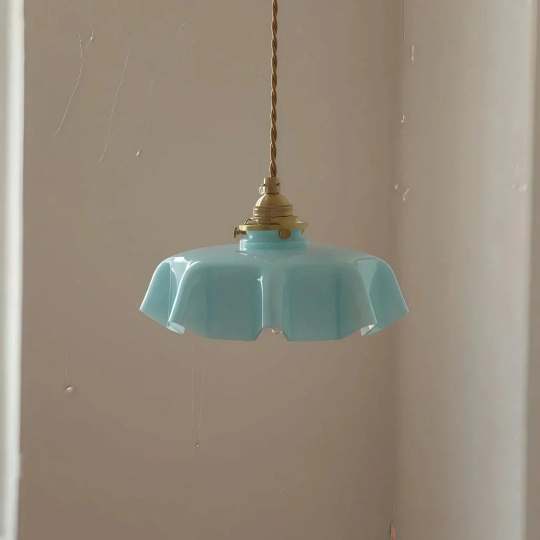 Pendelleuchte aus Macaron-Glas für das Esszimmer, höhenverstellbar | boxzora