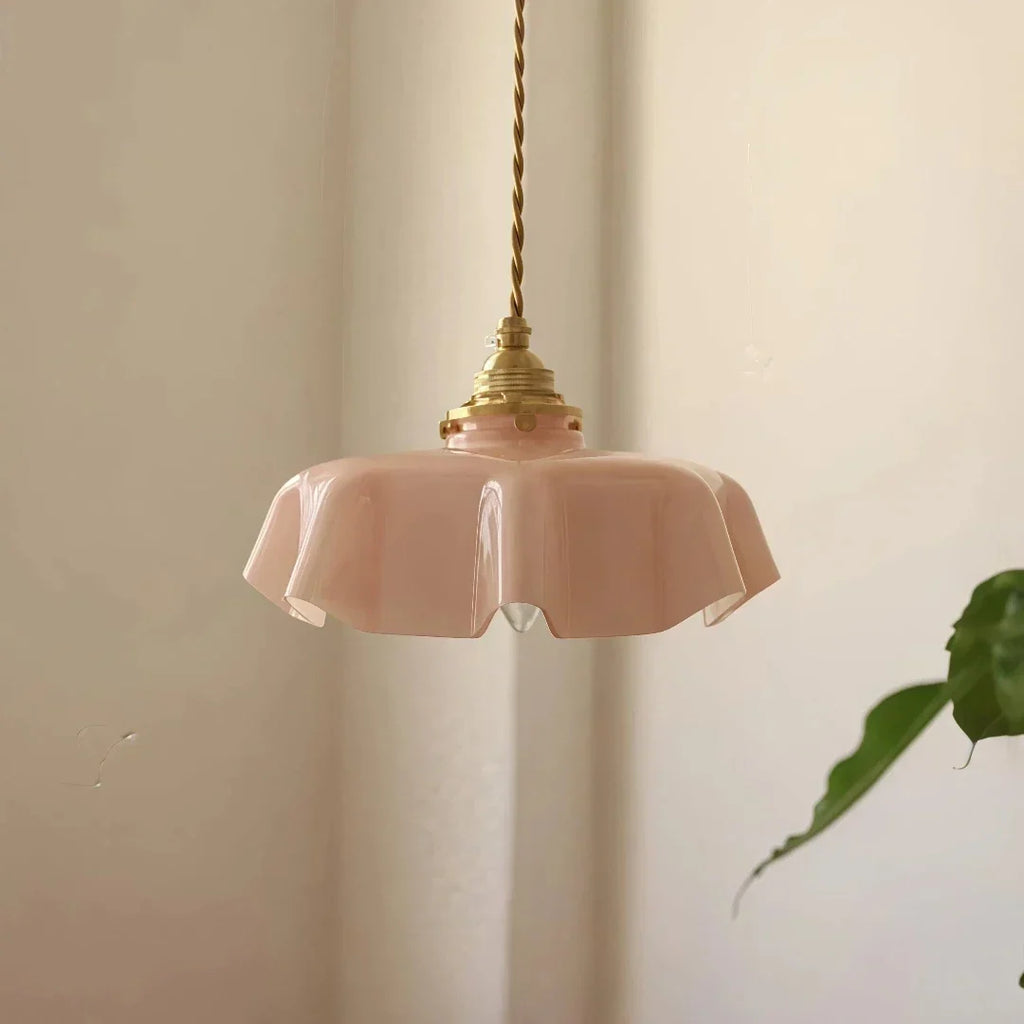 Szklana lampa wisząca w stylu makaronika do jadalni, z regulacją wysokości | boxzora