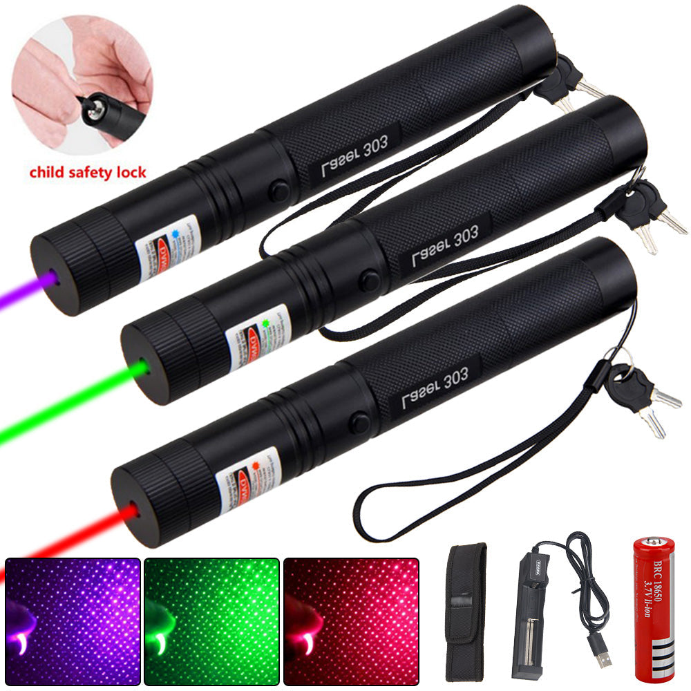 Zelara-Power laserpekare 303 — USB-uppladdningsbar högeffekts synlig laser