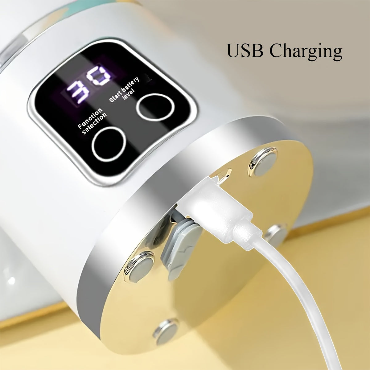 Hordozható, USB-ről tölthető turmixgép és gyümölcscentrifuga – könnyen tisztítható, kompakt kialakítás, 10,14 oz–16,91 oz kapacitás