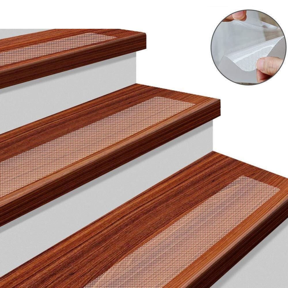 Doorzichtige antisliptreden voor trappen — antislipgriptape