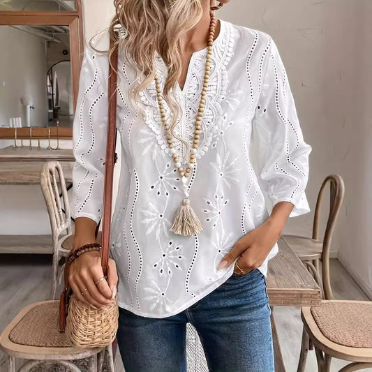 Haut Dentelle Élégante – Vibes Chic et Décontractées