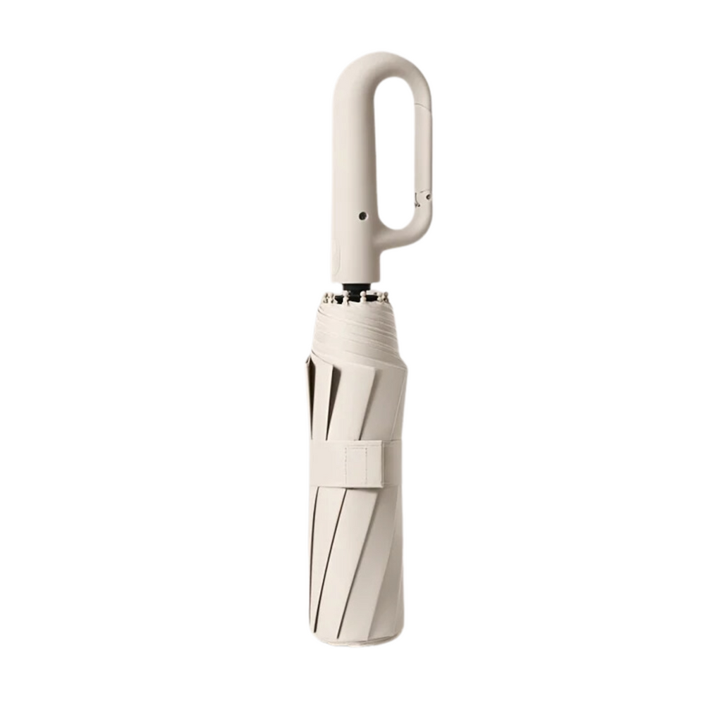 Automatic Compact Folding Umbrella — Wind-Resistant, Large Buckle Handle, Durable Construction