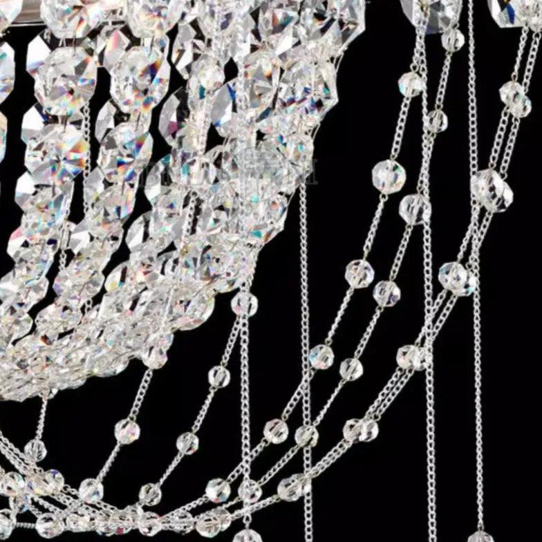 Candelabru franțuzesc luxos cu cristale tip picătură | boxzora