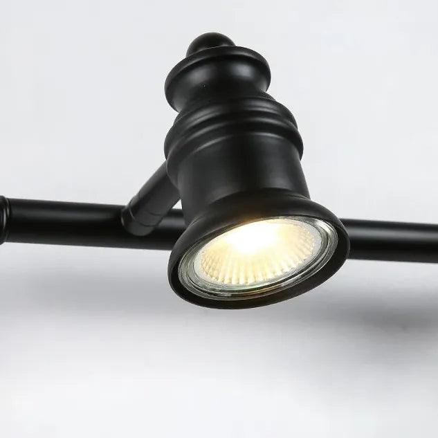 Minimalistyczne czarne industrialne lampy ścienne LED do łazienki | boxzora