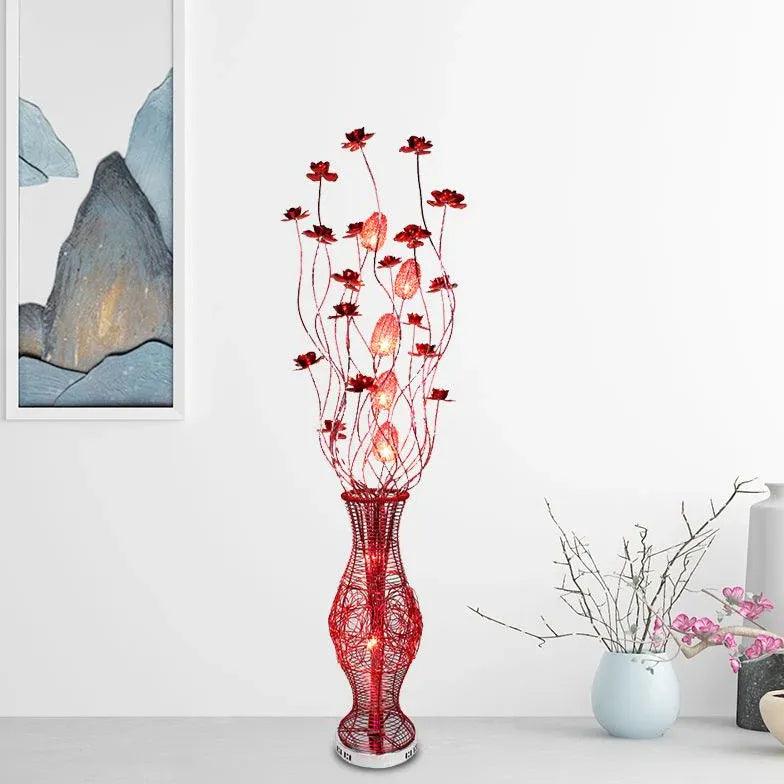 Moderne rote Vase-Stehlampe für das Wohnzimmer | boxzora