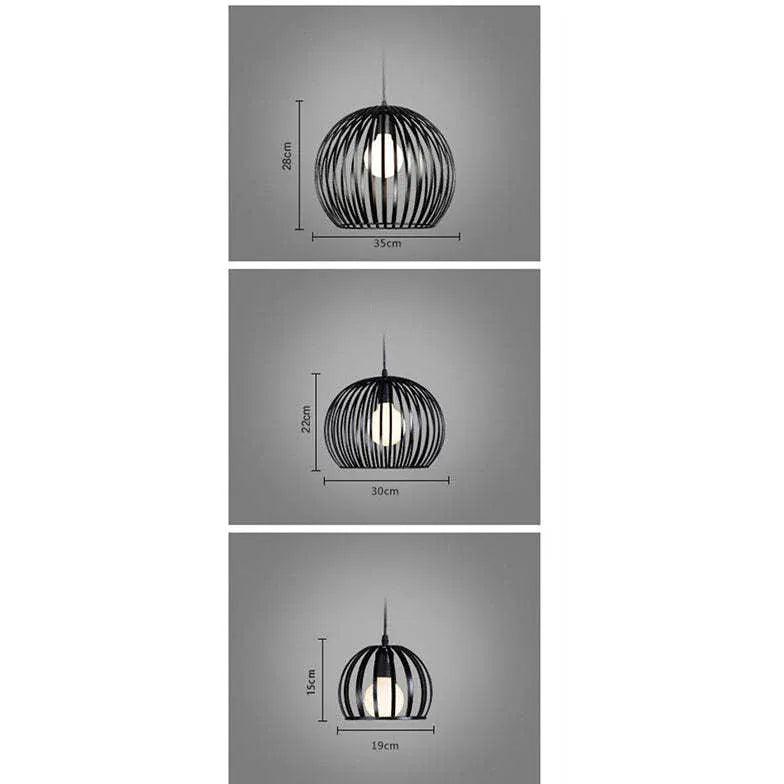 Minimalistyczna lampa wisząca z pustą kulistą konstrukcją liniową | boxzora