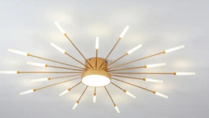 Modern Firework Flush Ceiling Light Metal Dimmable for Living Rooms | boxzora