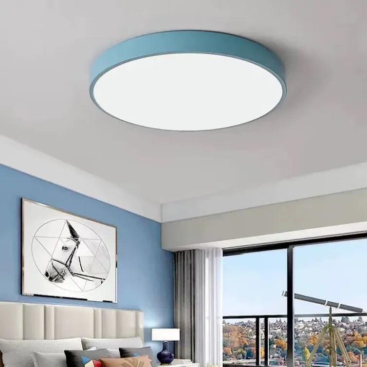 Modern Macaron Bedroom Circular LED Ceiling Light | boxzora