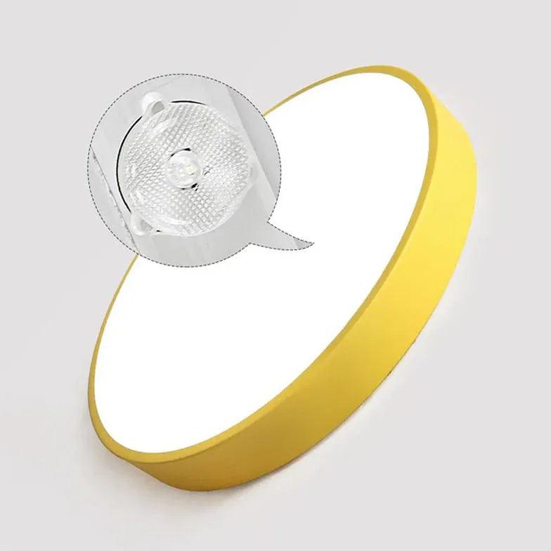 Moderne ronde LED-plafondlamp in macaronstijl voor de slaapkamer | boxzora