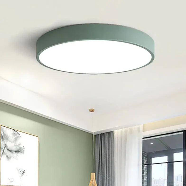Modern Macaron Bedroom Circular LED Ceiling Light | boxzora