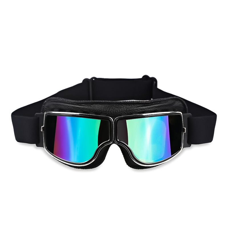 Street  Vintage Motorcycle Goggles — Ample Clearance for Eyeglass Compatibility