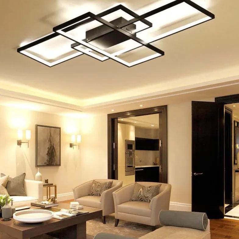 Minimalist Geometric Ceiling Light For Living Room | boxzora