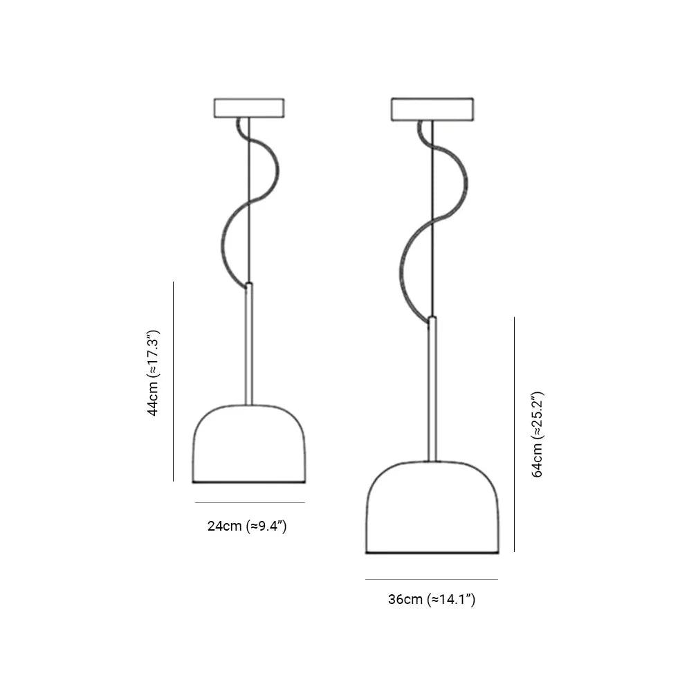 Modern Simple Glass Shade Pendant Light | boxzora