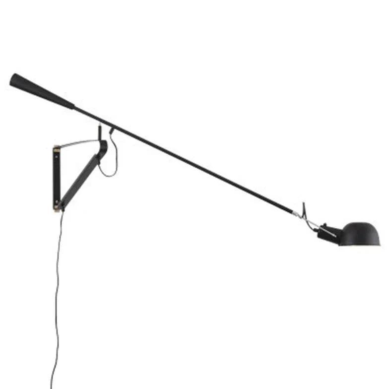 Nordisk moderne vegglampe med lang svingarm | boxzora