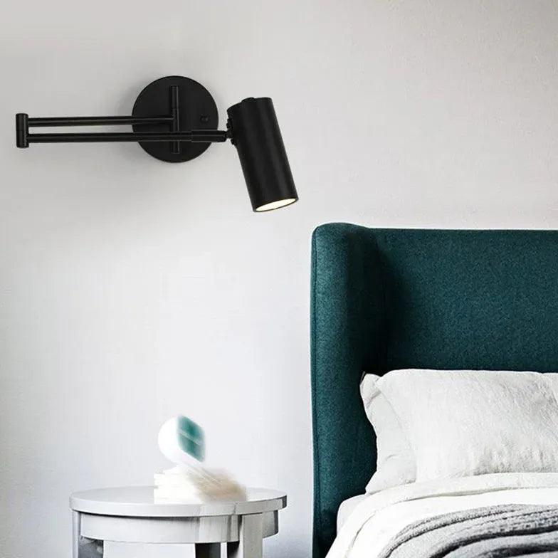 Nordisk sammenleggbar og uttrekkbar minimalistisk leselampe til soverommet | boxzora