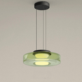 Italiensk ravfarget pendellampe av glass til spisestuen | boxzora
