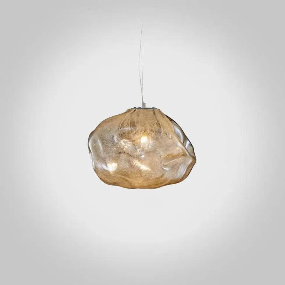 Lámpara colgante de cristal de lujo para hueco de escalera | boxzora