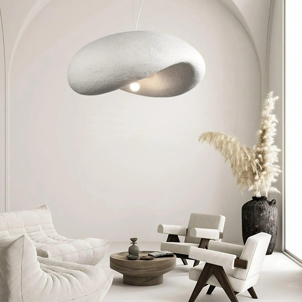 Lámpara colgante nórdica Wabi Sabi LED regulable para sala de estar | boxzora