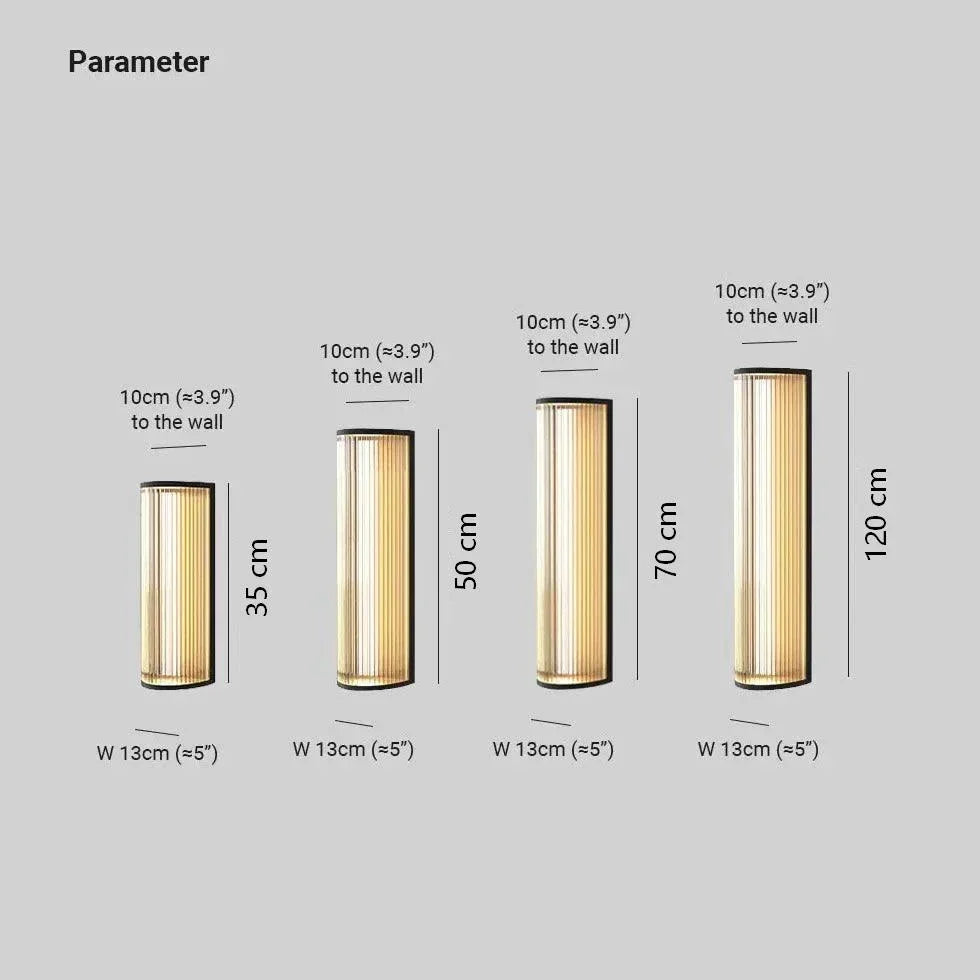 מנורת קיר חיצונית מודרנית LED עמידה למים לקיר חיצוני | boxzora