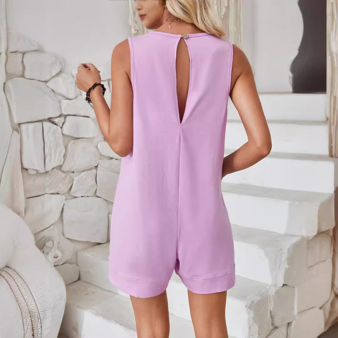 Combishort Coton Décontracté