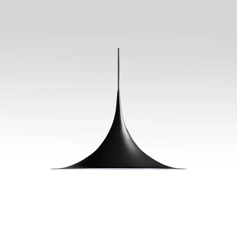 Minimalistische zwarte trompet-hanglamp | boxzora