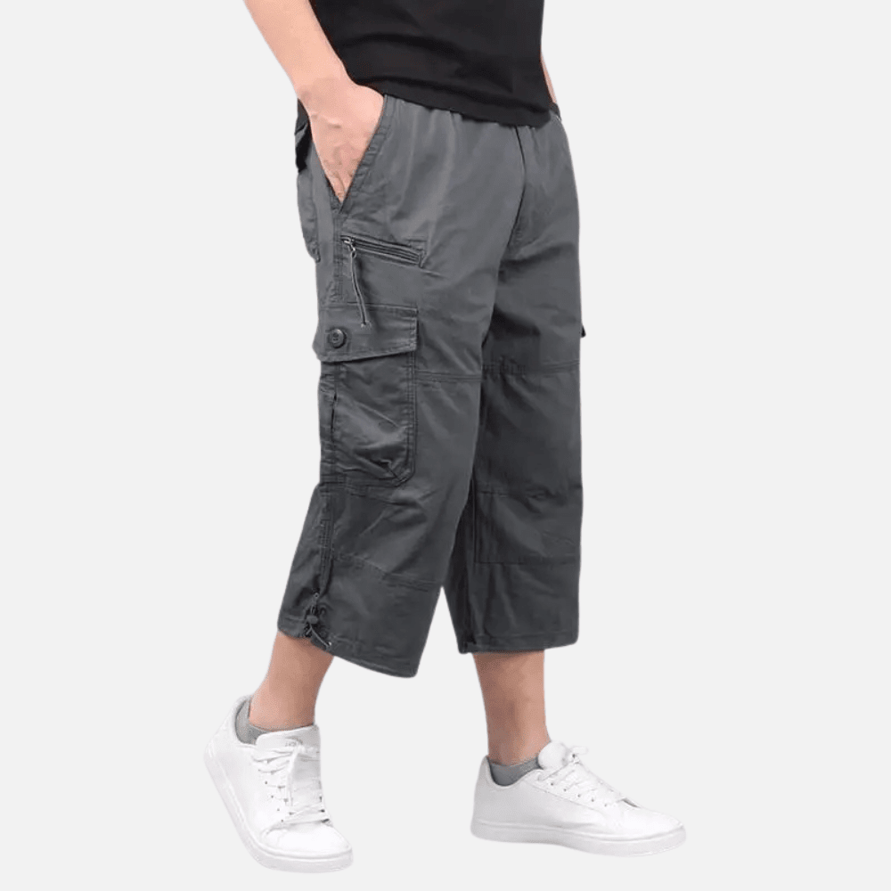 Lätta cargoshorts för vandring med lös passform – ledig skärning, elastisk midja