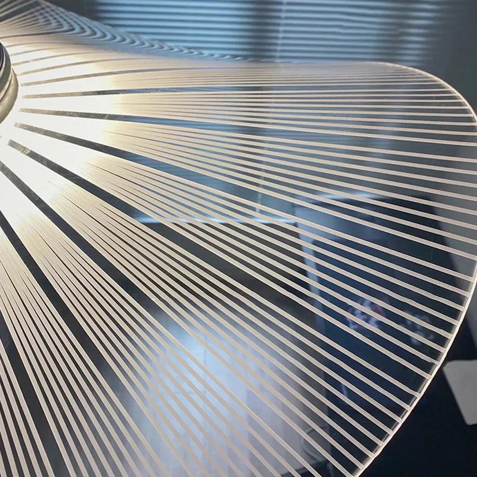 Suspension moderne blanche en forme de vague et de feuille de lotus | boxzora