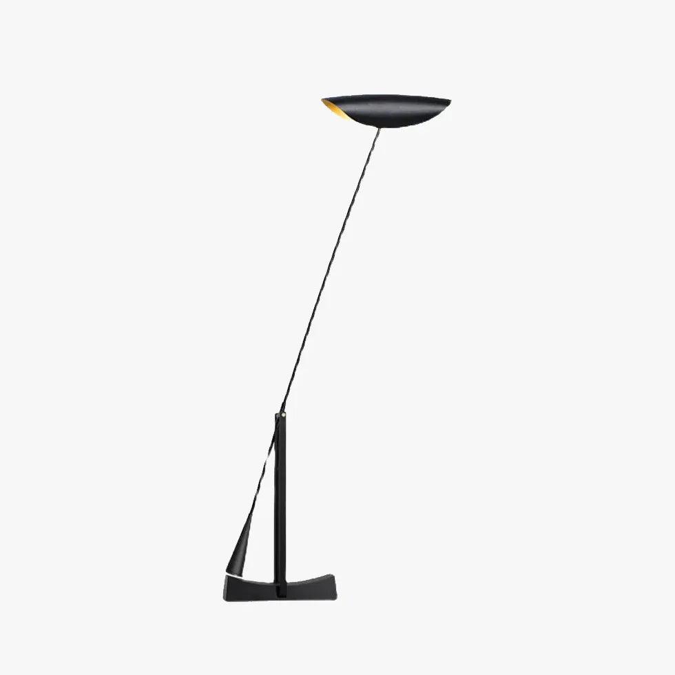 Minimalistische schwarze Eisen-Bogenstehlampe | boxzora