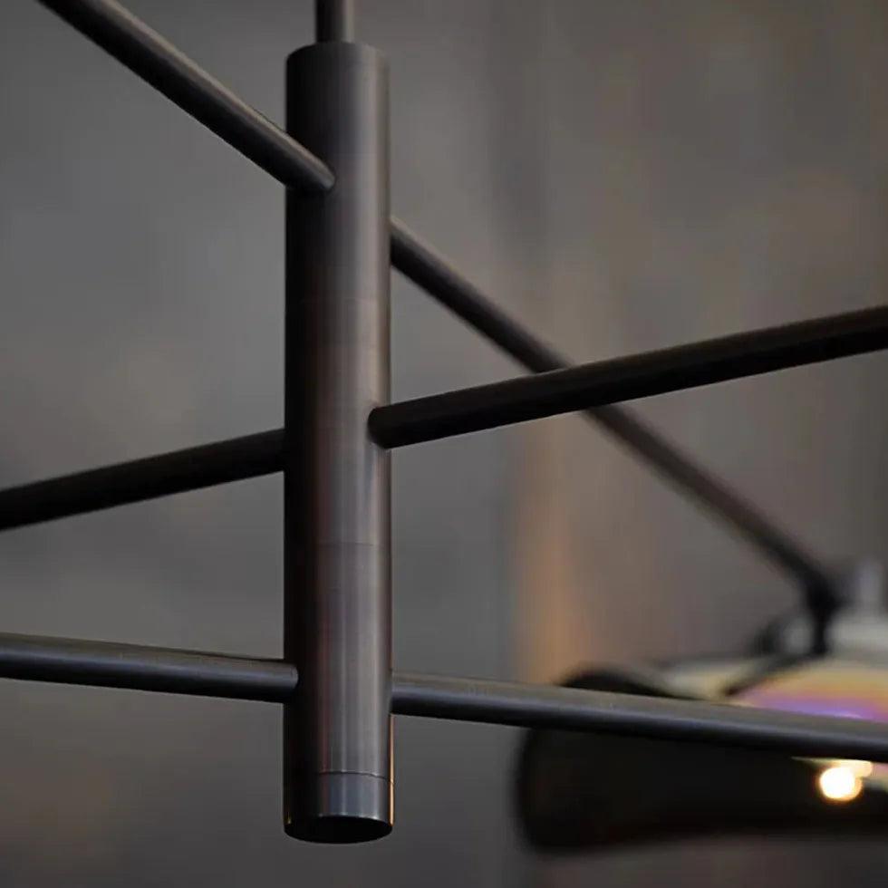 Moderner Glas-Kronleuchter mit geformtem Zweigdesign | boxzora