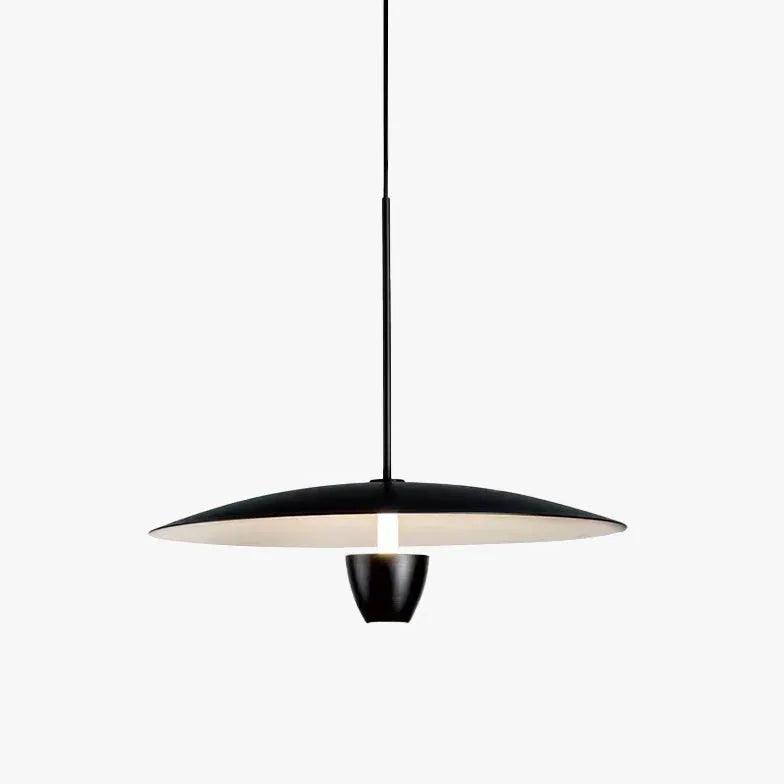 Minimalistische schwarze UFO-Pendelleuchte im Ritterdesign fürs Schlafzimmer | boxzora