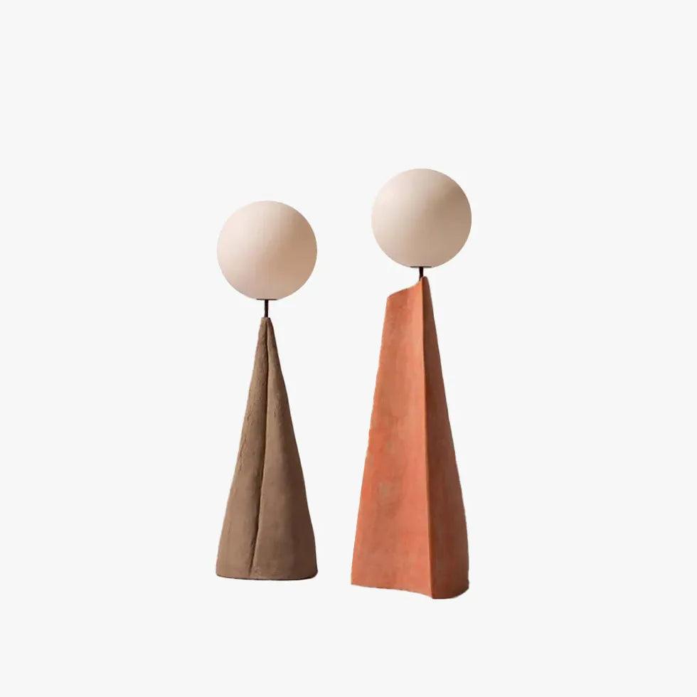 Minimalistyczna podłogowa lampa kulista w stylu górskim do salonu | boxzora