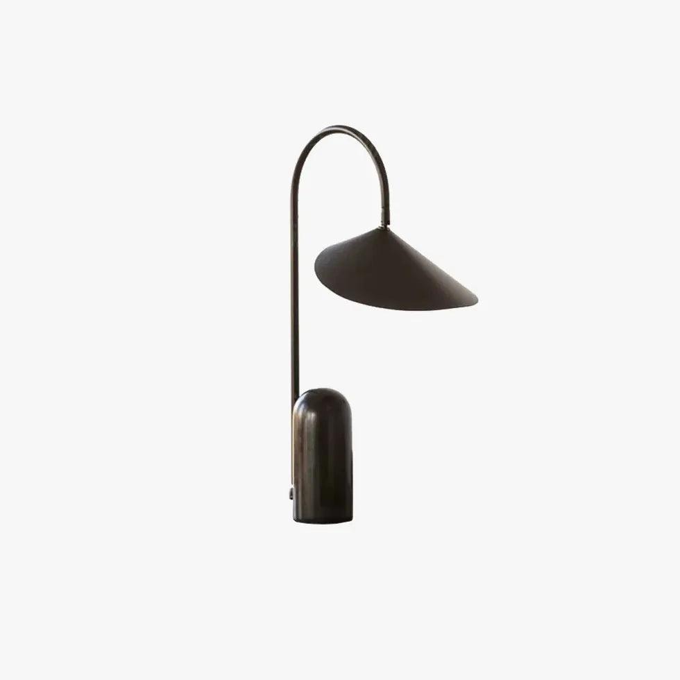 Lampe de bureau courbée minimaliste noire pour la lecture | boxzora